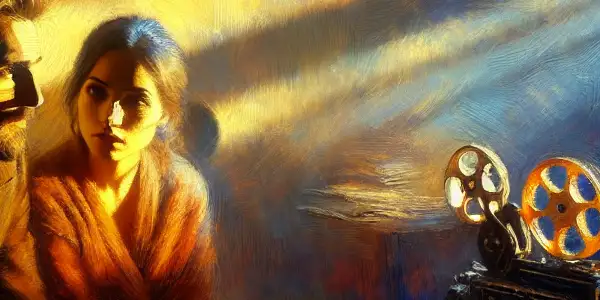 A couple engages in a deep conversation in a dimly lit room, symbolizing emotional depth and human connection.